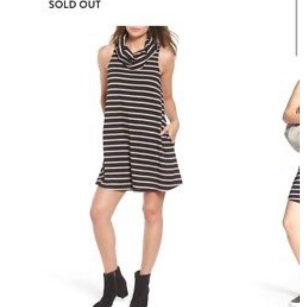 Socialite cowlneck dress